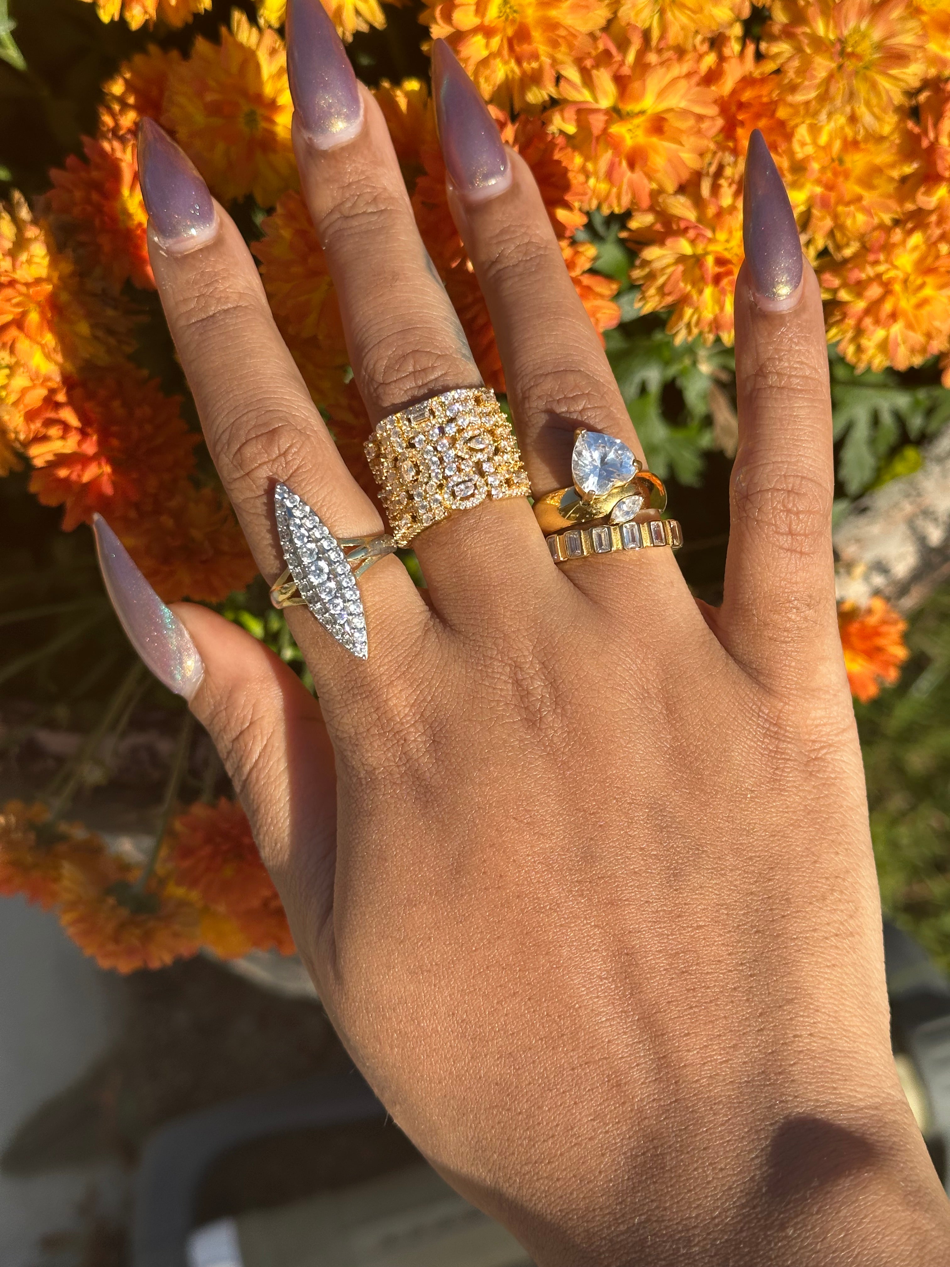 “Heart Drop” Ring
