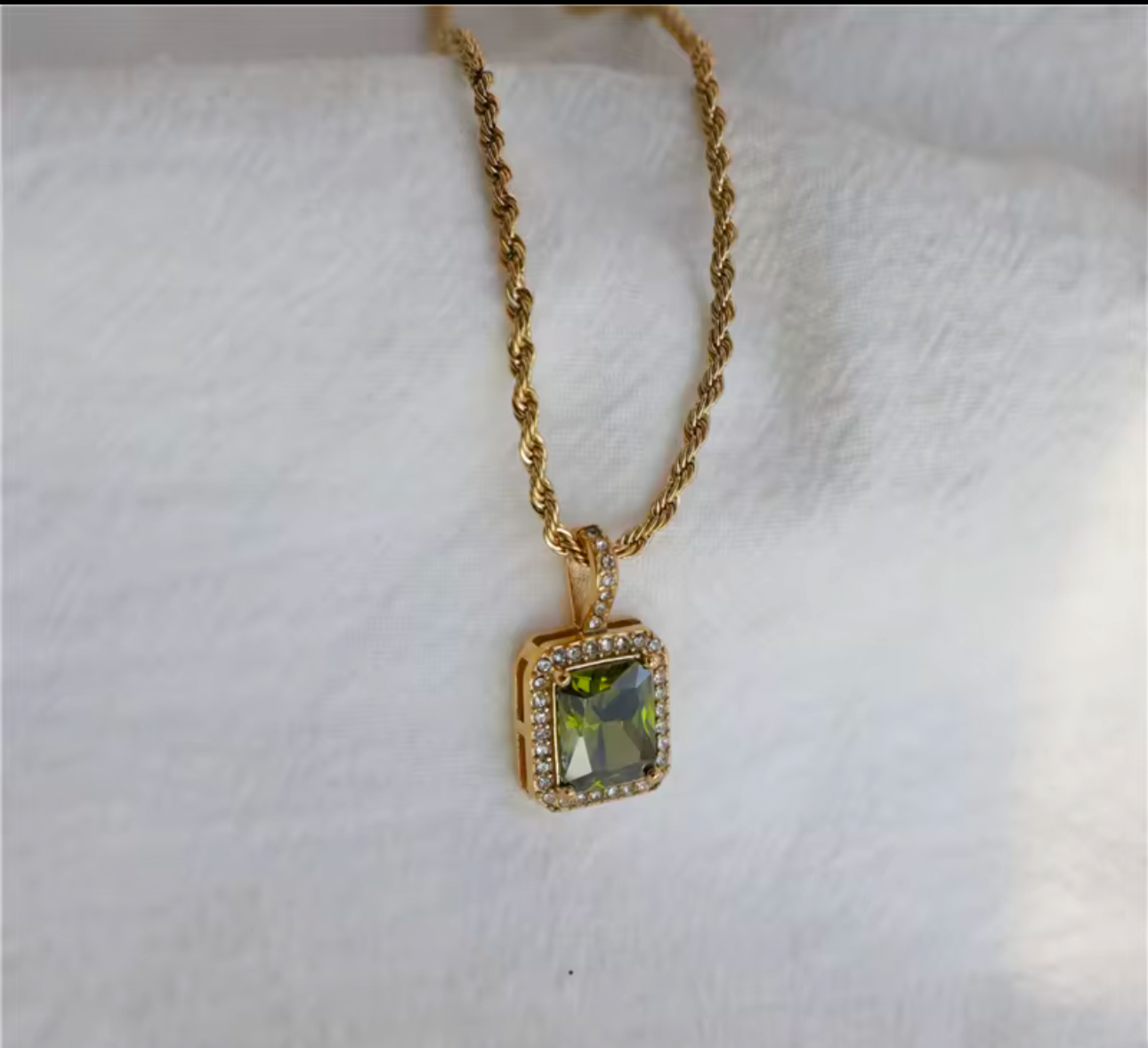 "Emerald Shades" Necklace