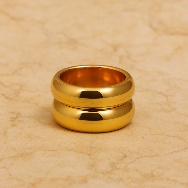 "2 Stacks" Ring