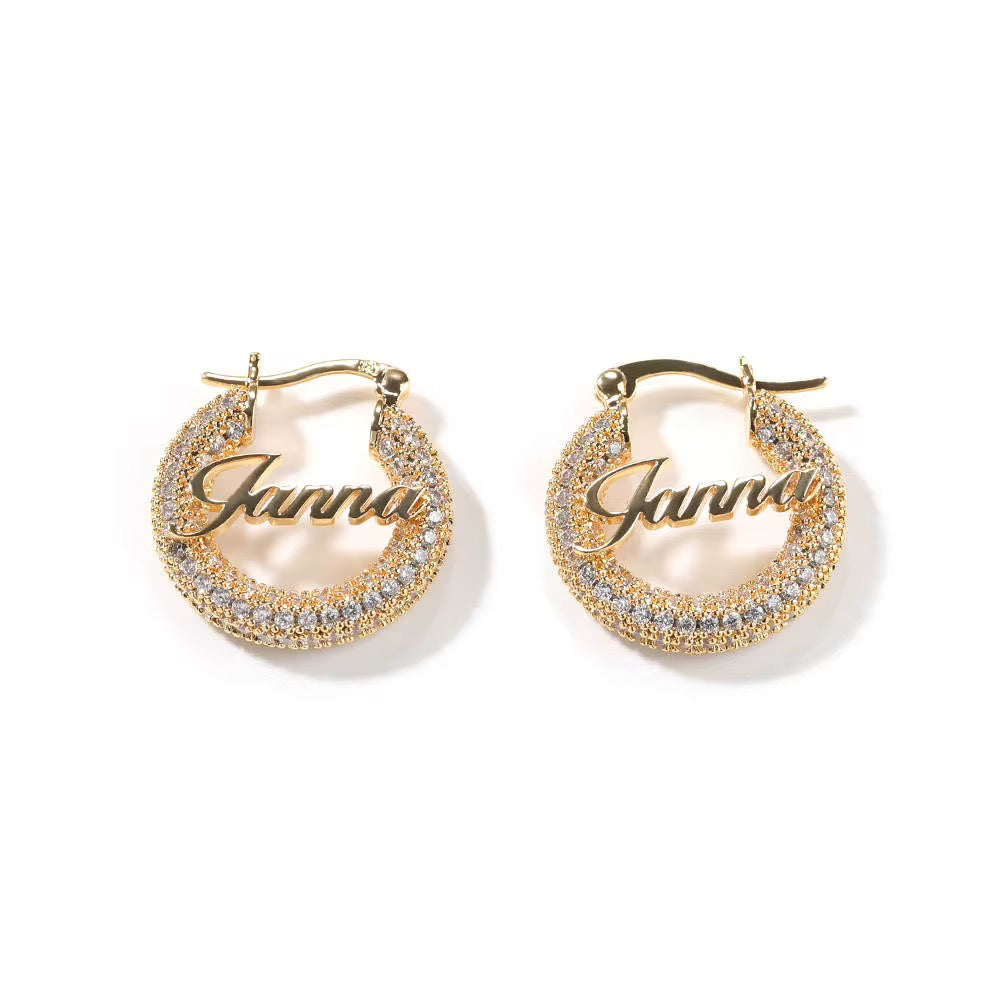 “Easy Now” Custom Hoops Earrings