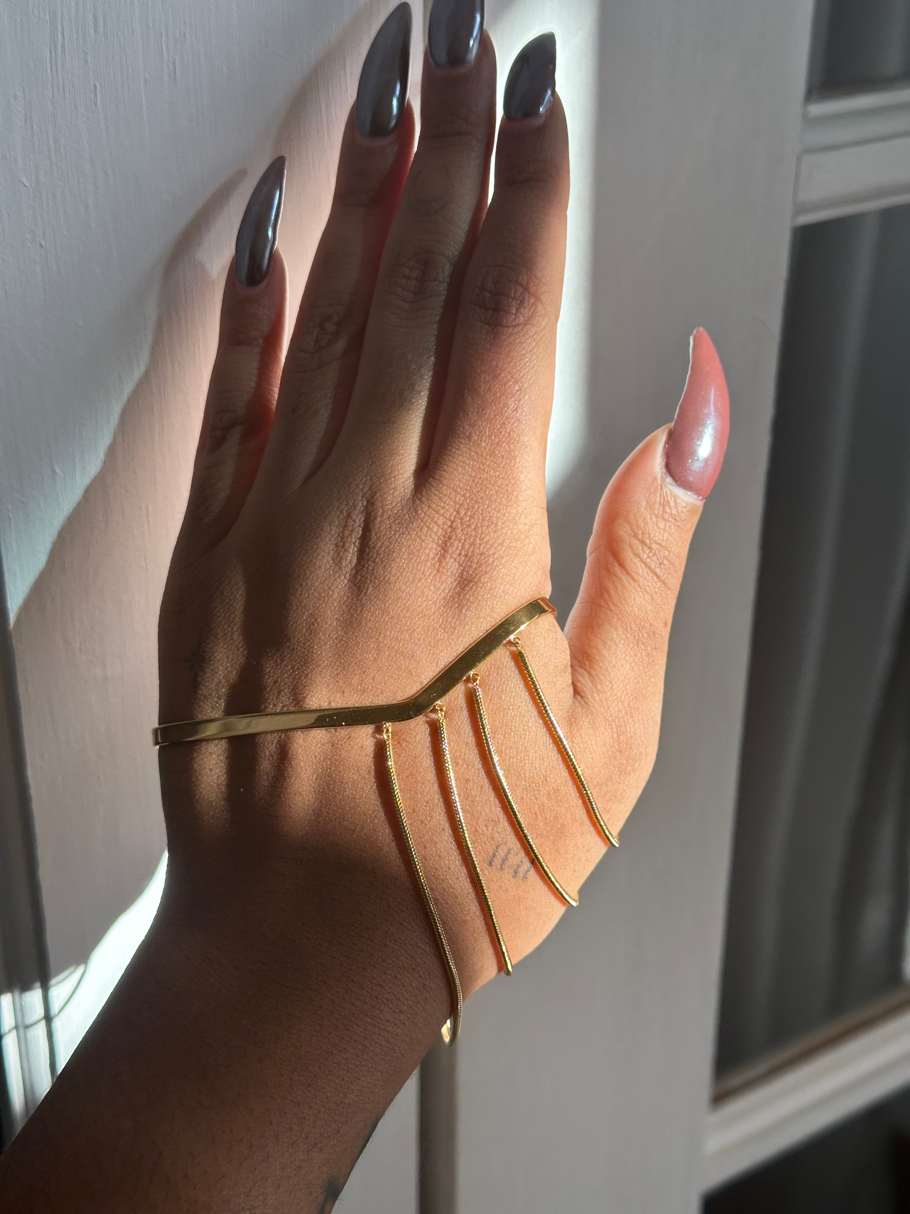 “Draped in Gold” Hand Cuff