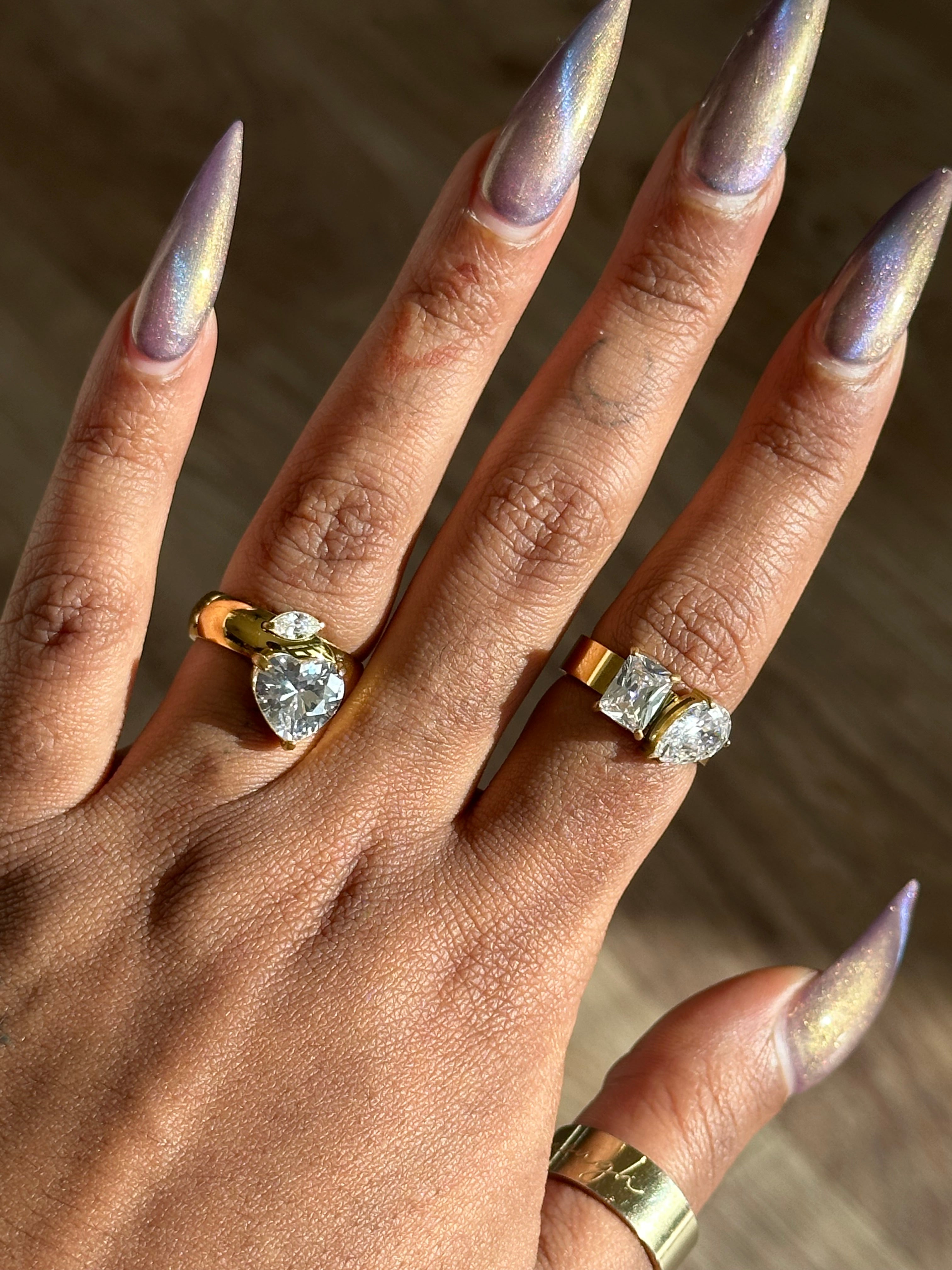 “Heart Drop” Ring
