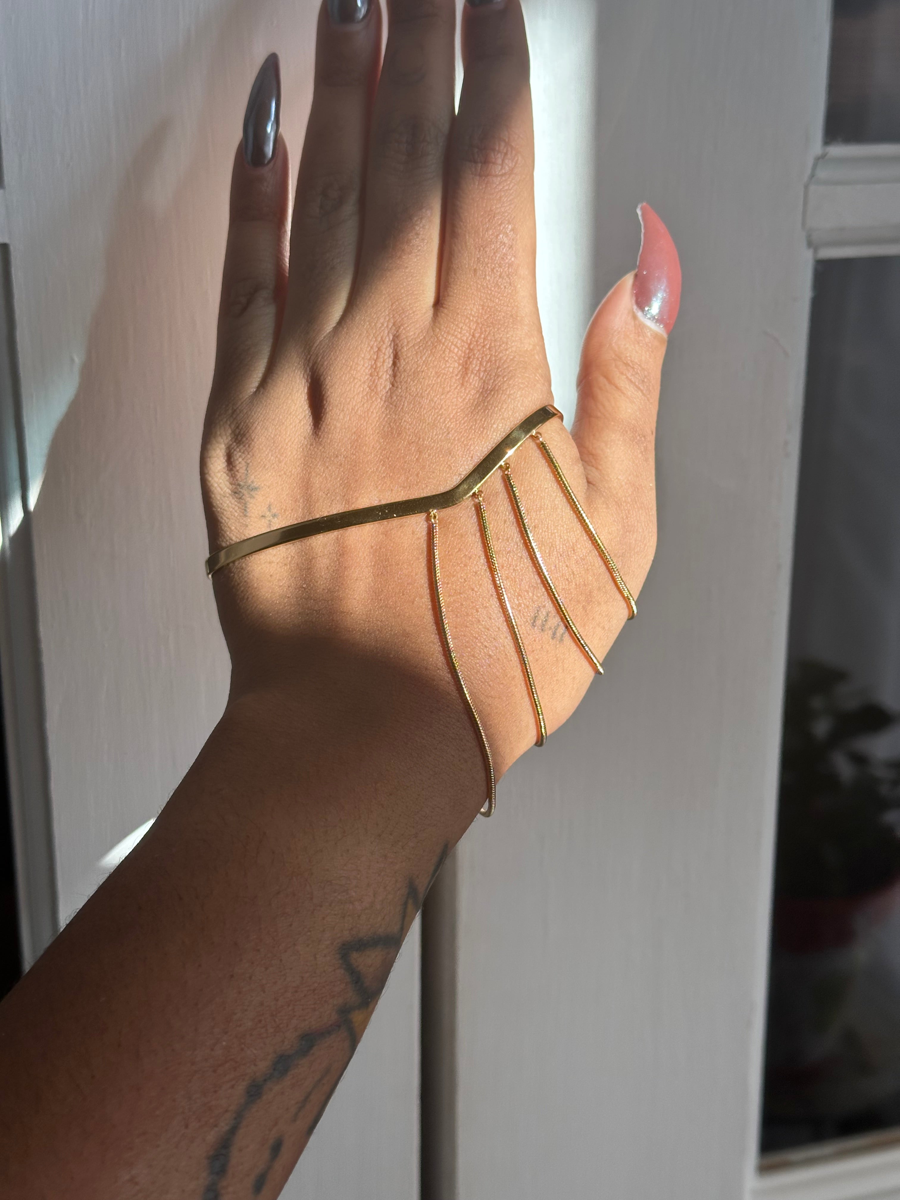 “Draped in Gold” Hand Cuff