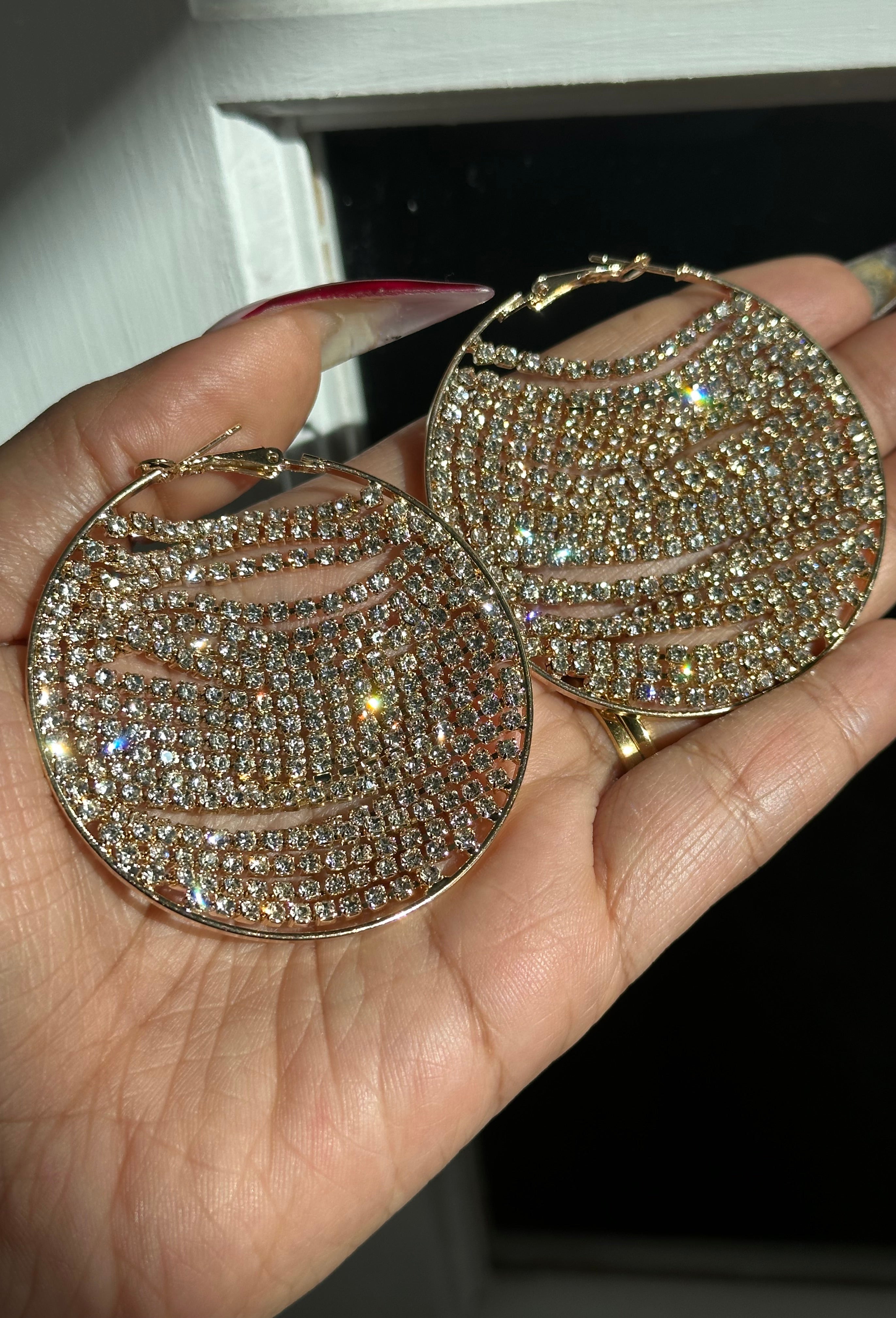 “Speechless” Hoop earrings