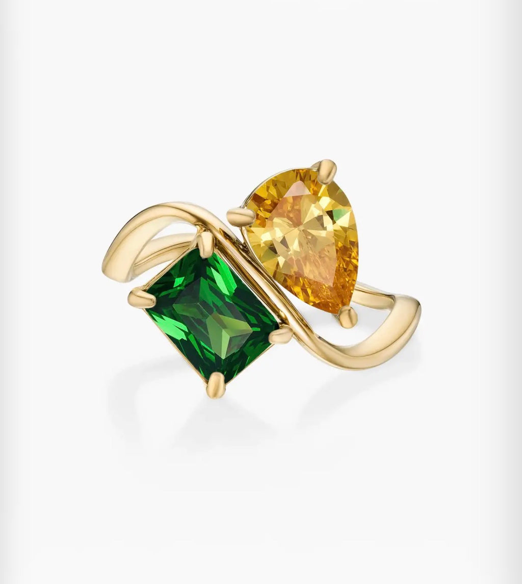 “Birthstone” Custom Ring (Toi Et Moi)