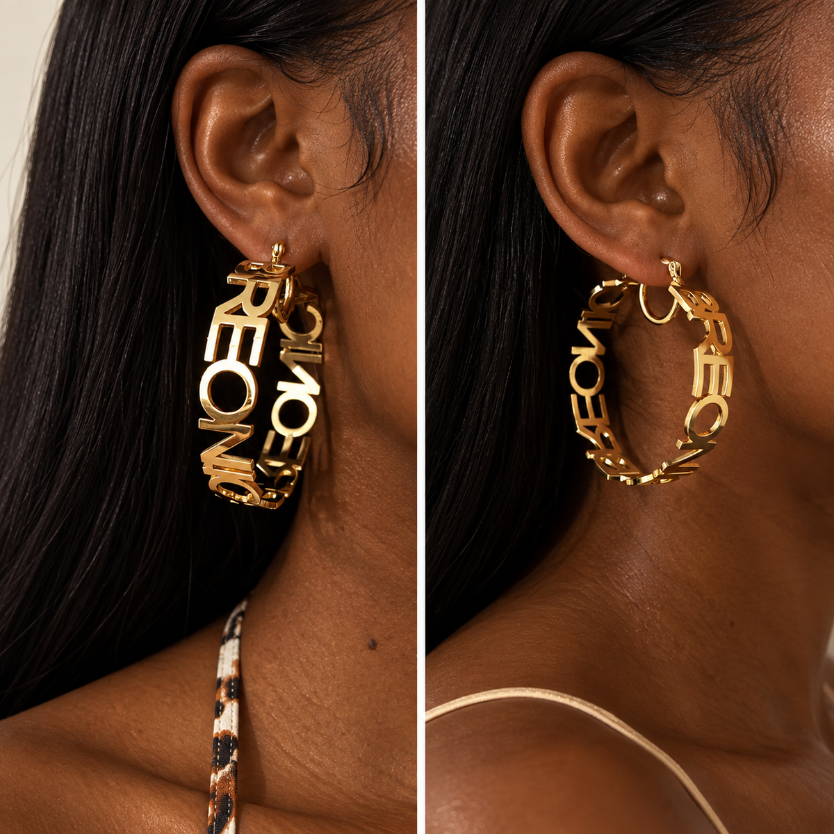 “On Repeat” Custom Hoop Earrings