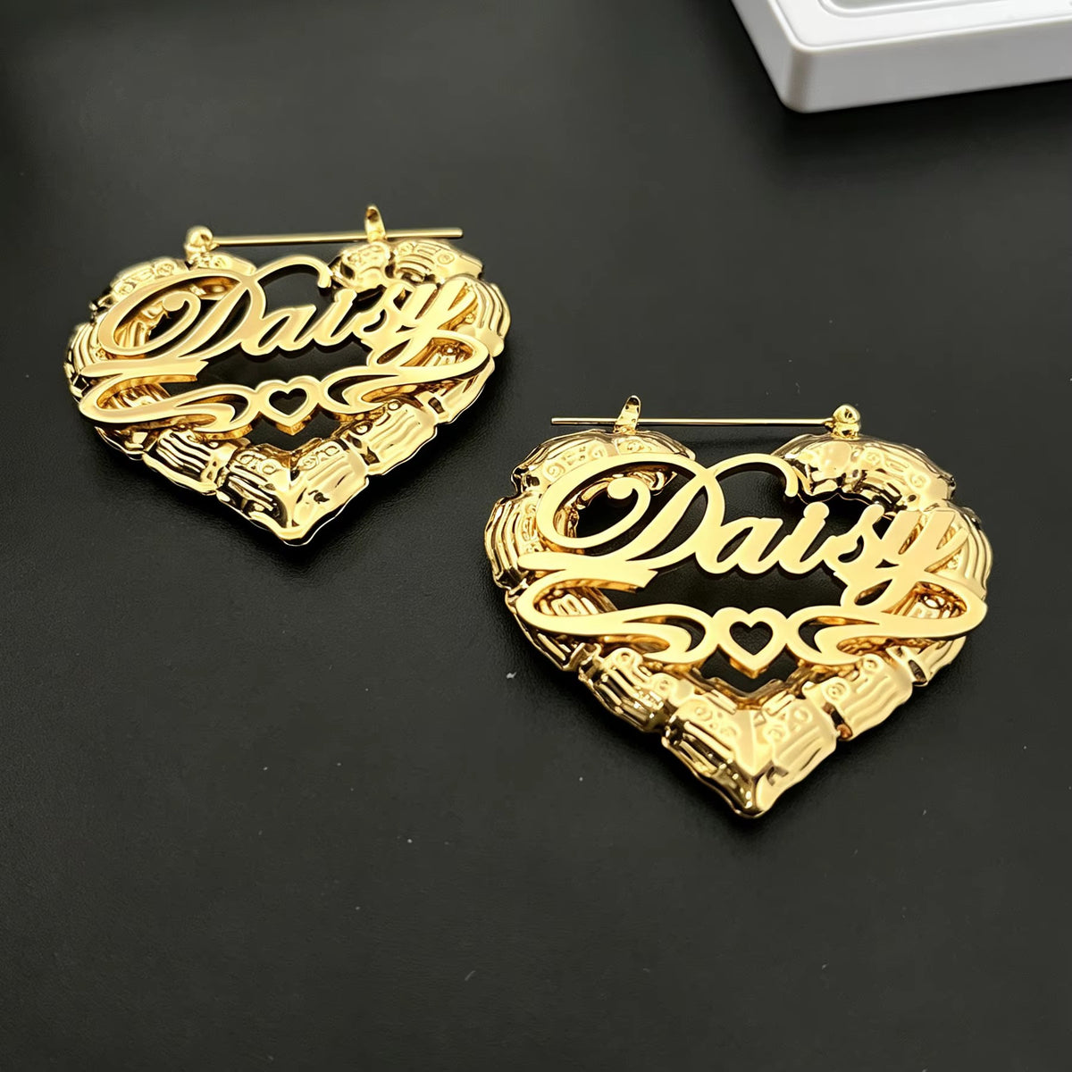 “Heart Knockers” Custom Earrings