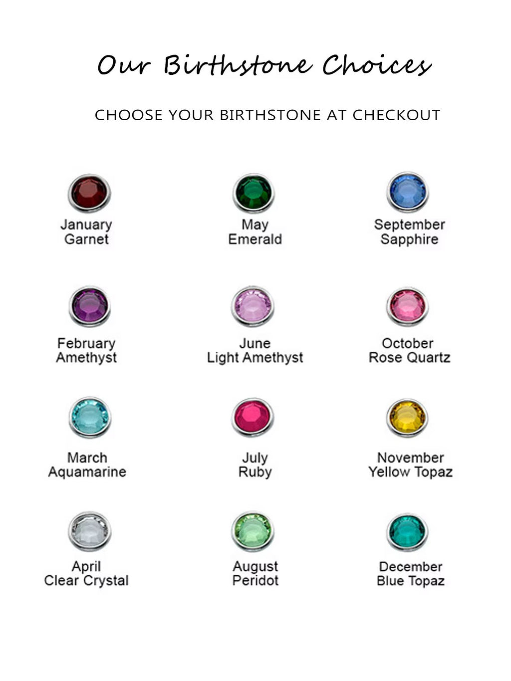 “For Keeps” Birthstone Custom Necklace