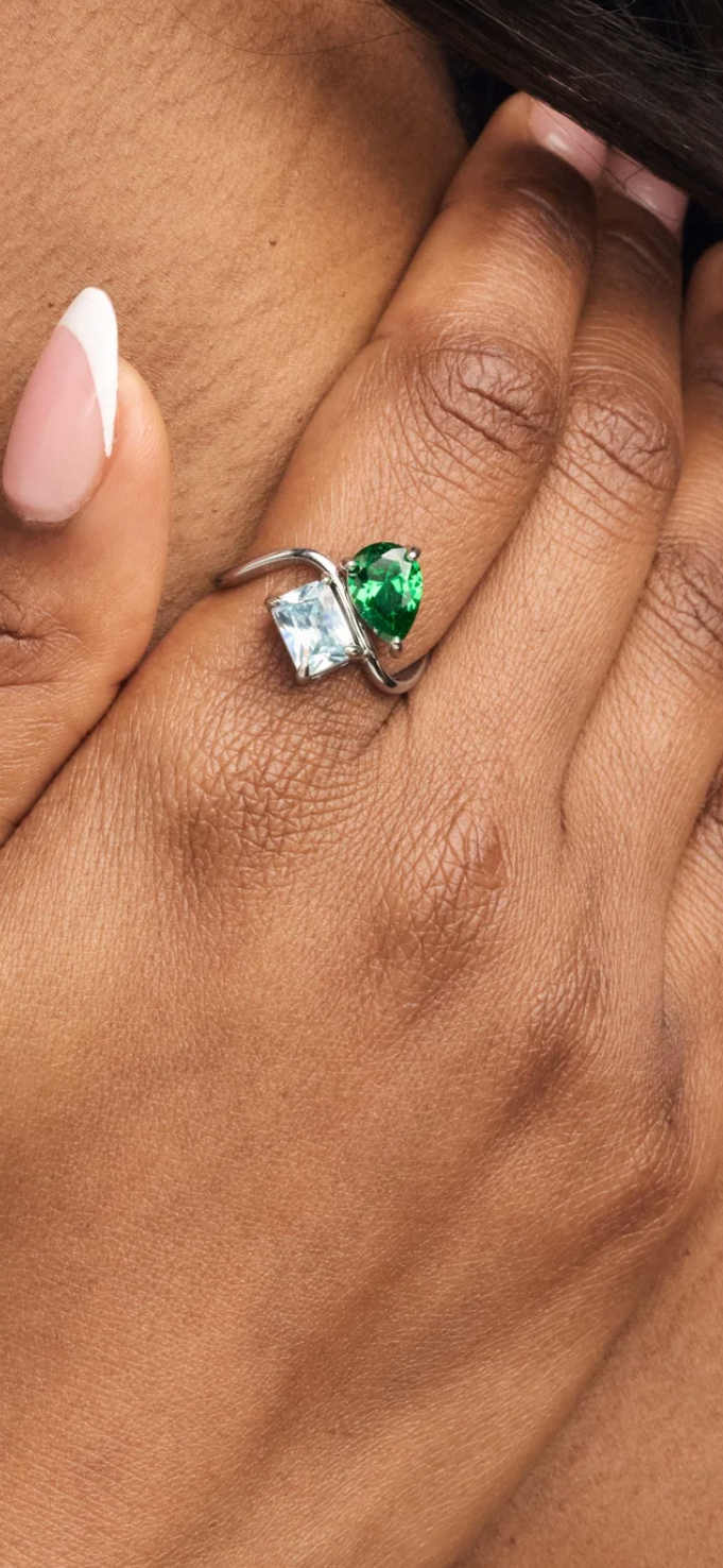 “Birthstone” Custom Ring (Toi Et Moi)