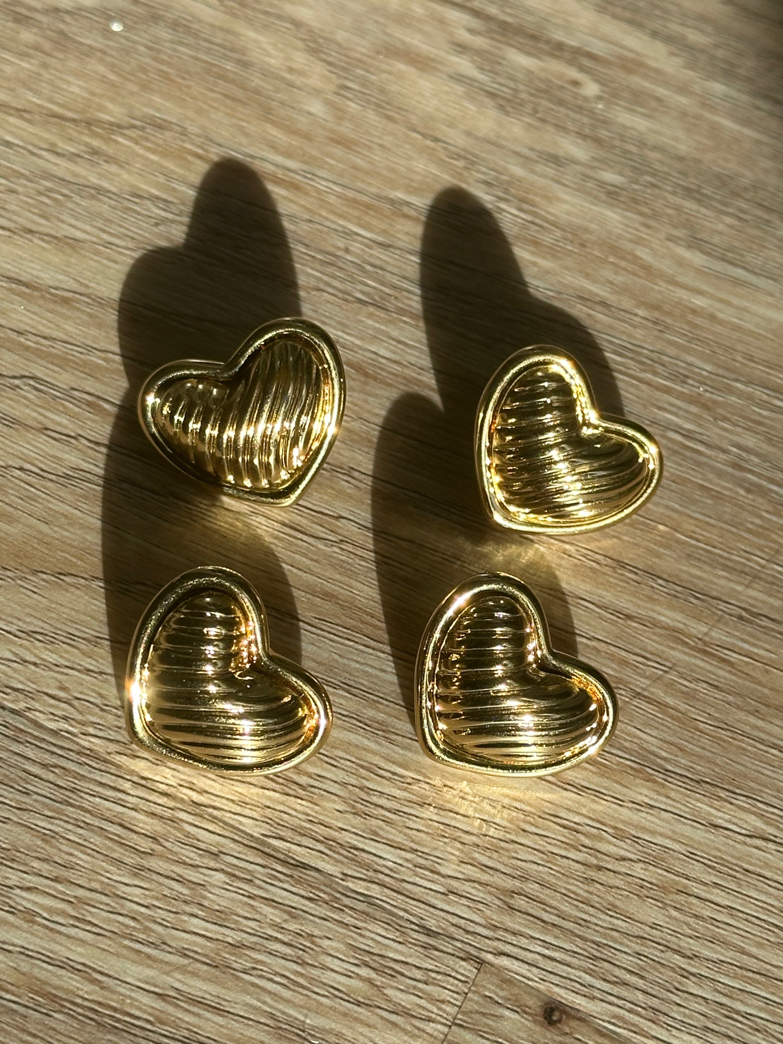 “Heart of Gold” Earrings