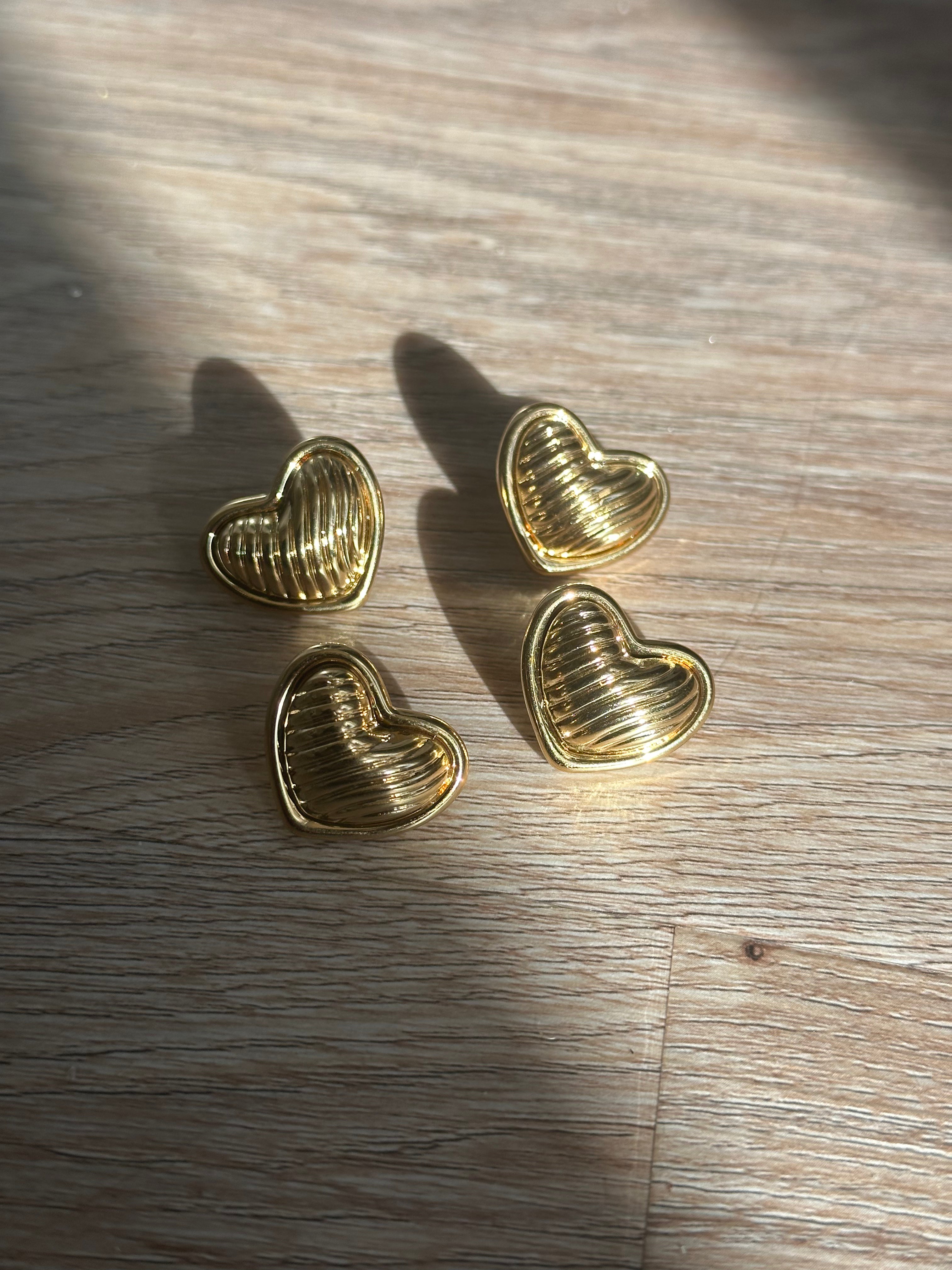 “Heart of Gold” Earrings