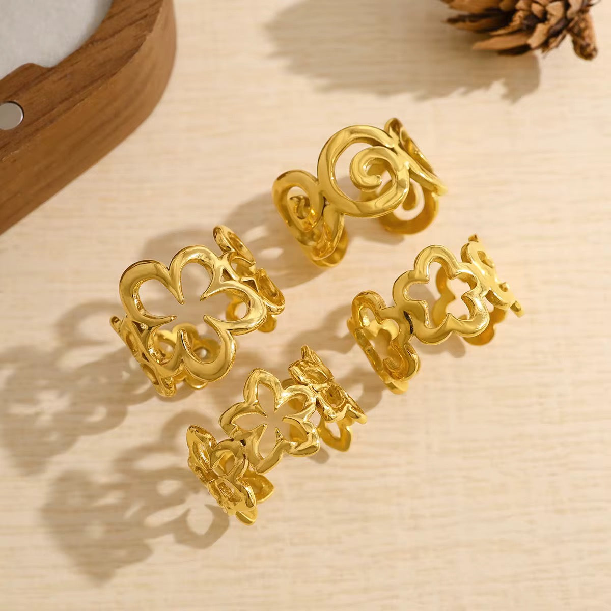 “Bloom Theory” Ring Set