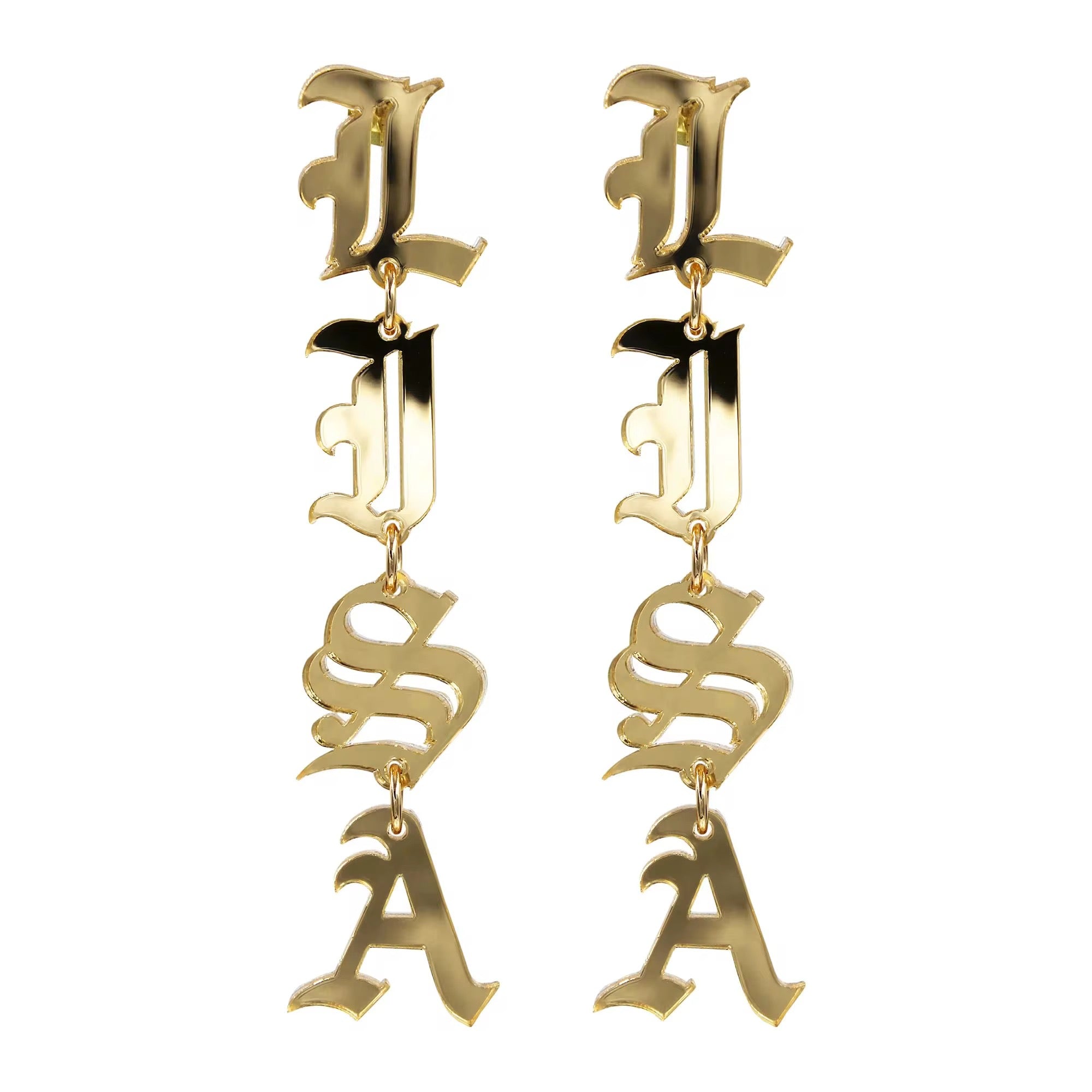 “Drop Down” Custom Earrings