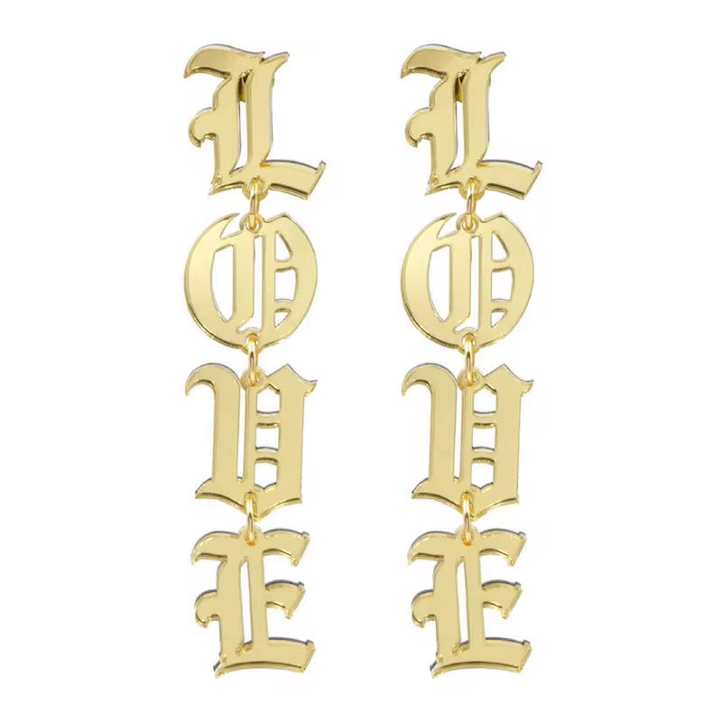 “Drop Down” Custom Earrings