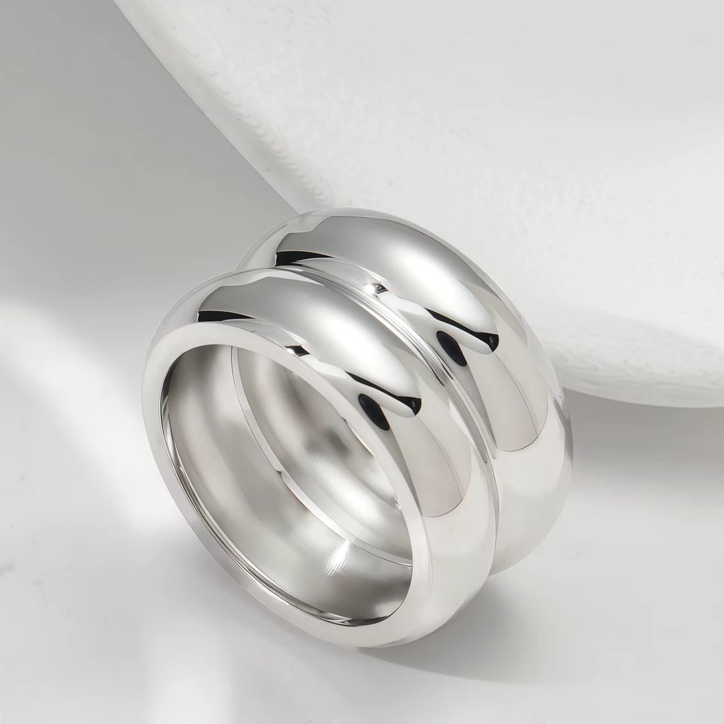 "2 Stacks" Ring