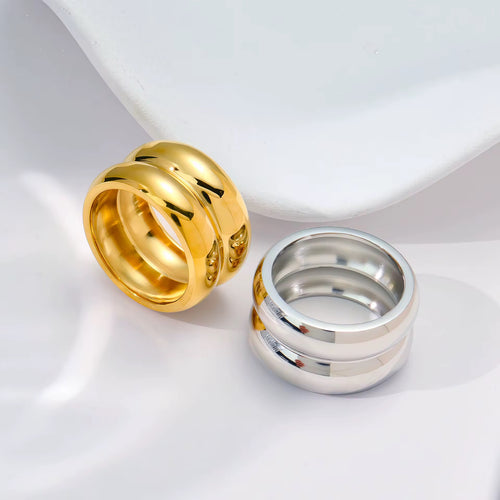 "2 Stacks" Ring
