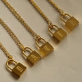 “Locked In” Initial Necklace