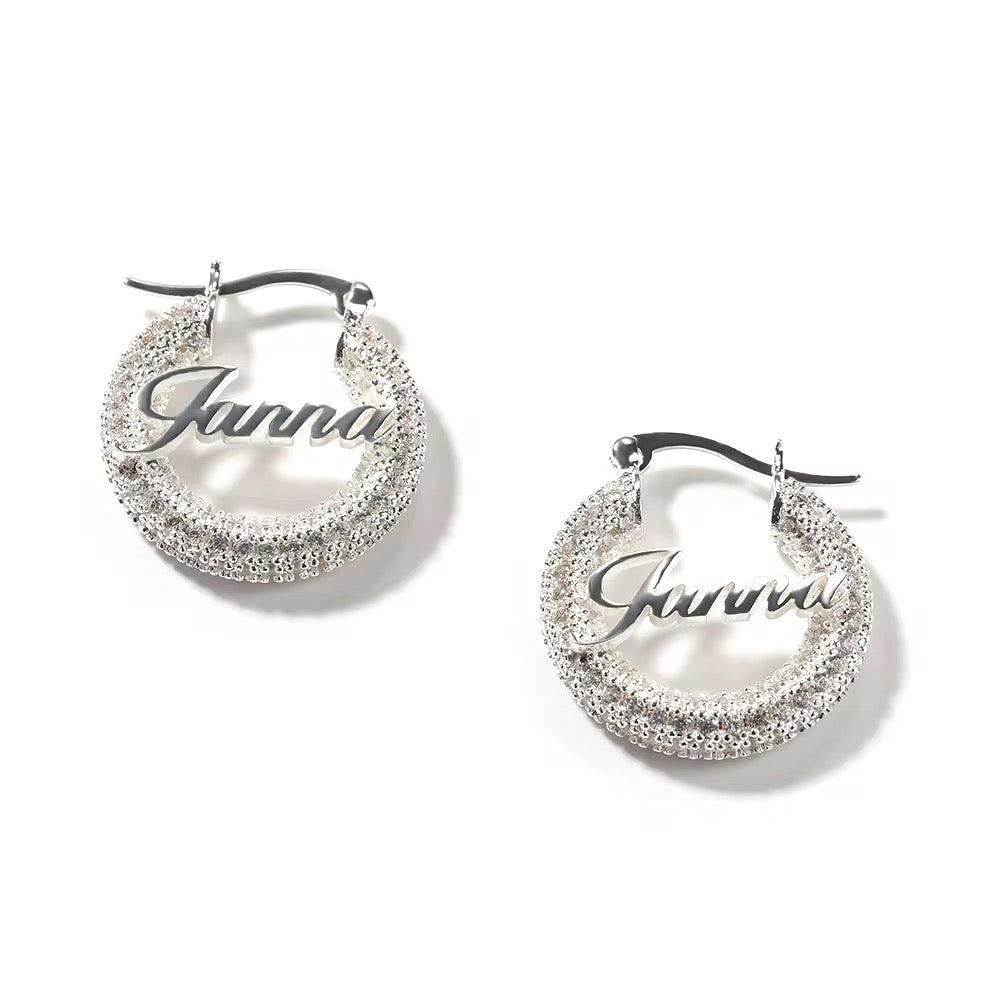 “Easy Now” Custom Hoops Earrings