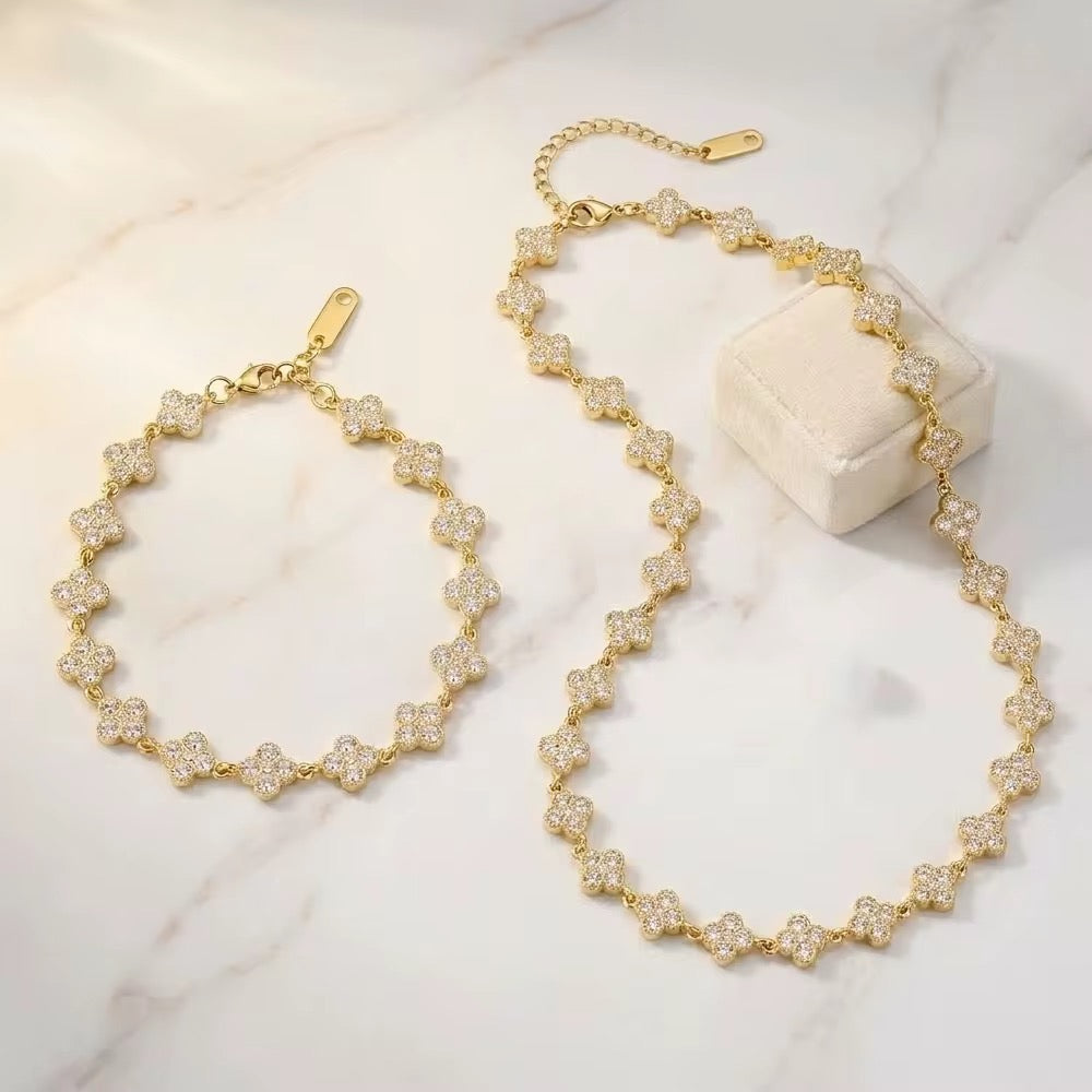 “Lucky You” Necklace + Bracelet Set