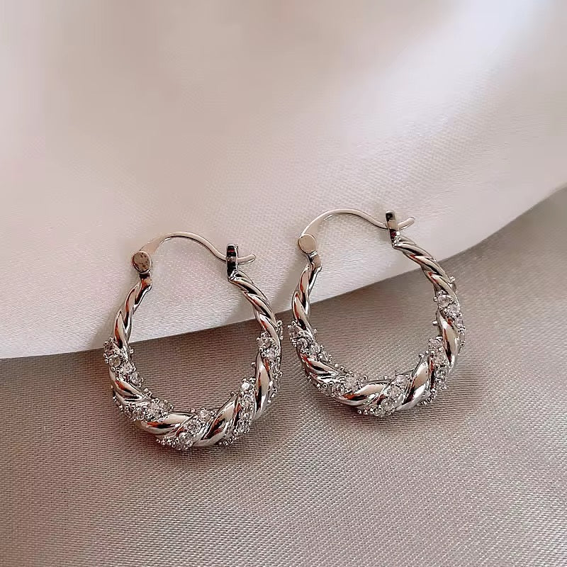 " Got Me Twisted" Hoop Earrings