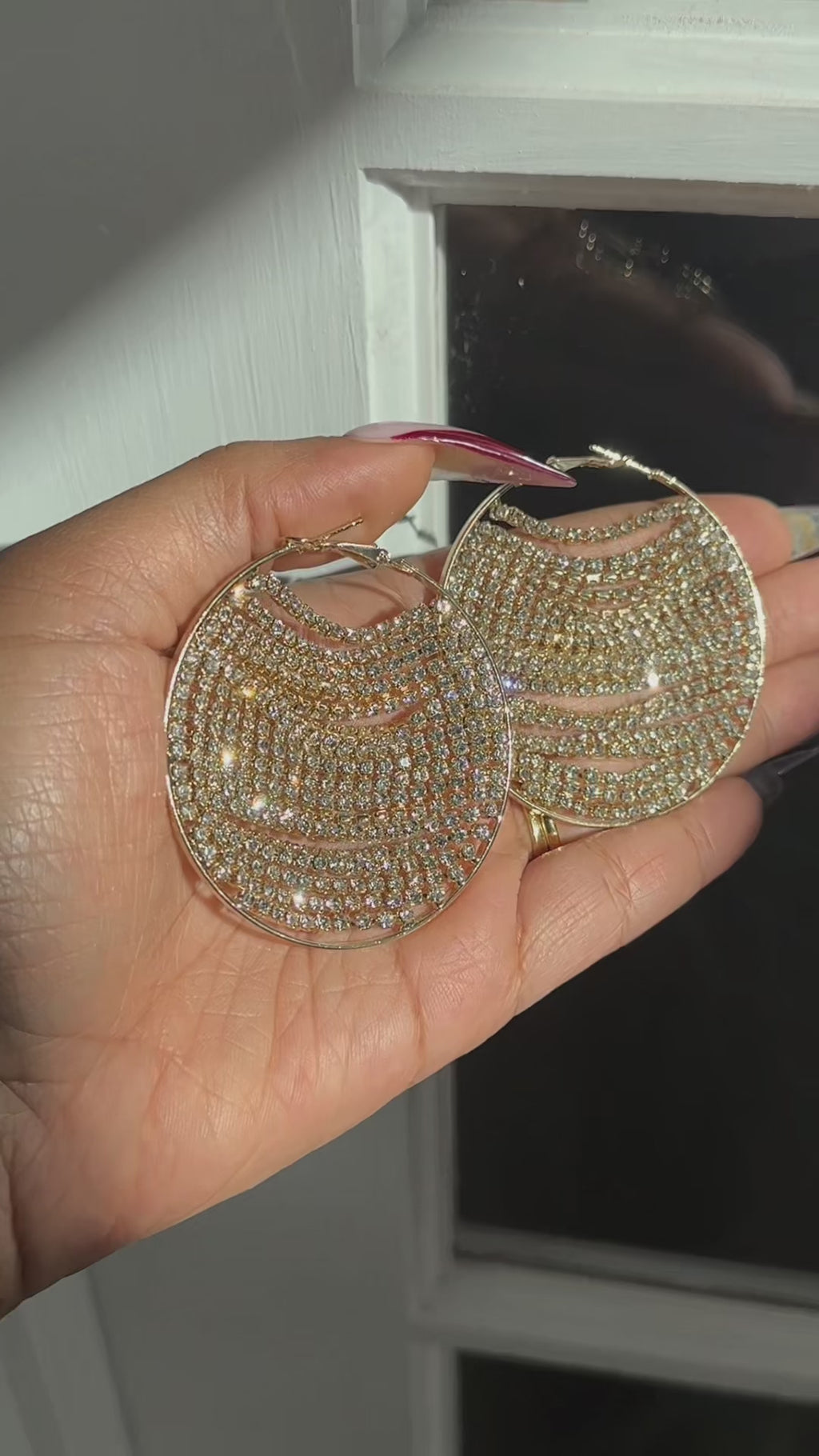 “Speechless” Hoop earrings
