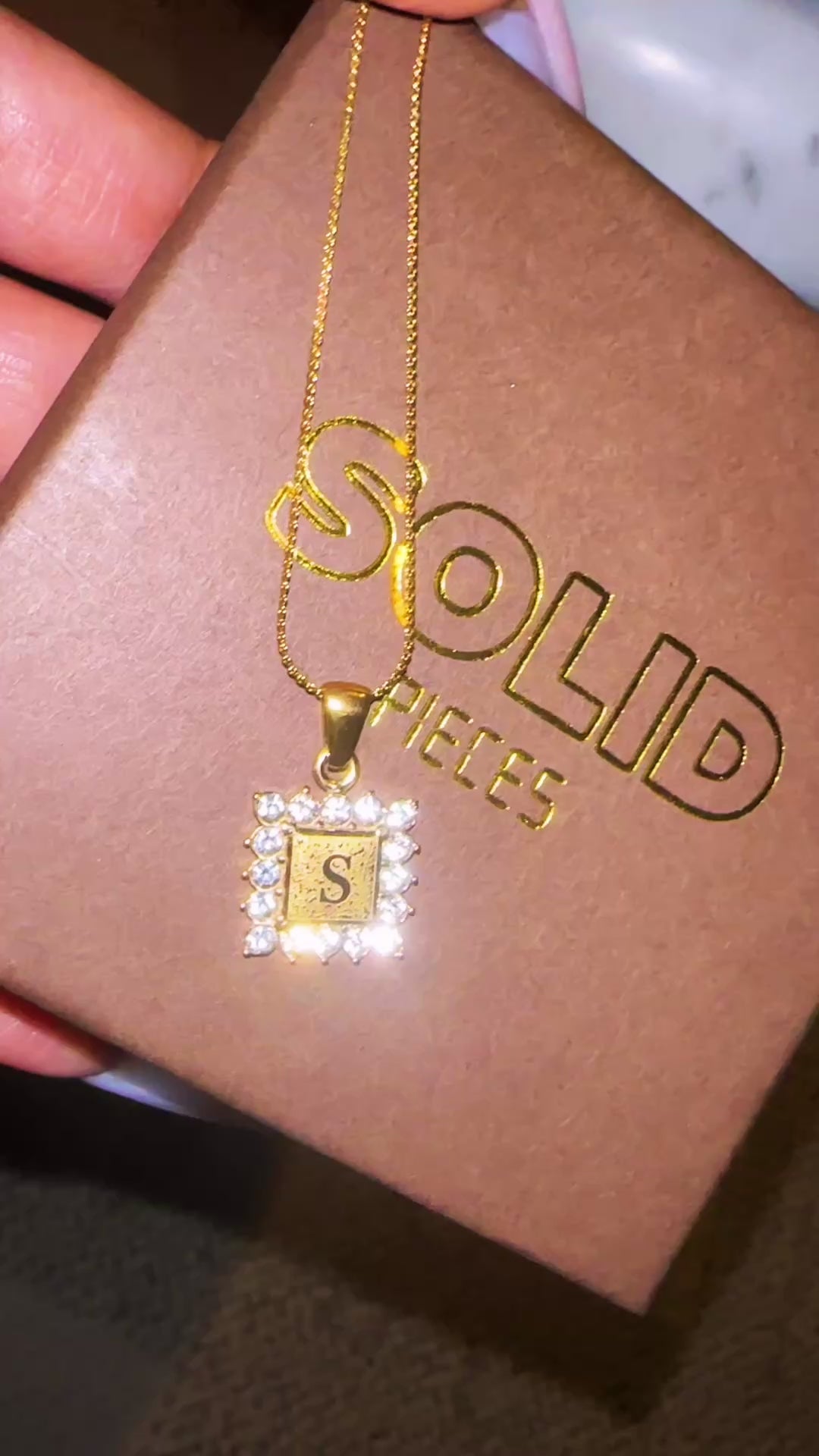 “Stamped In Gold” Custom Necklace