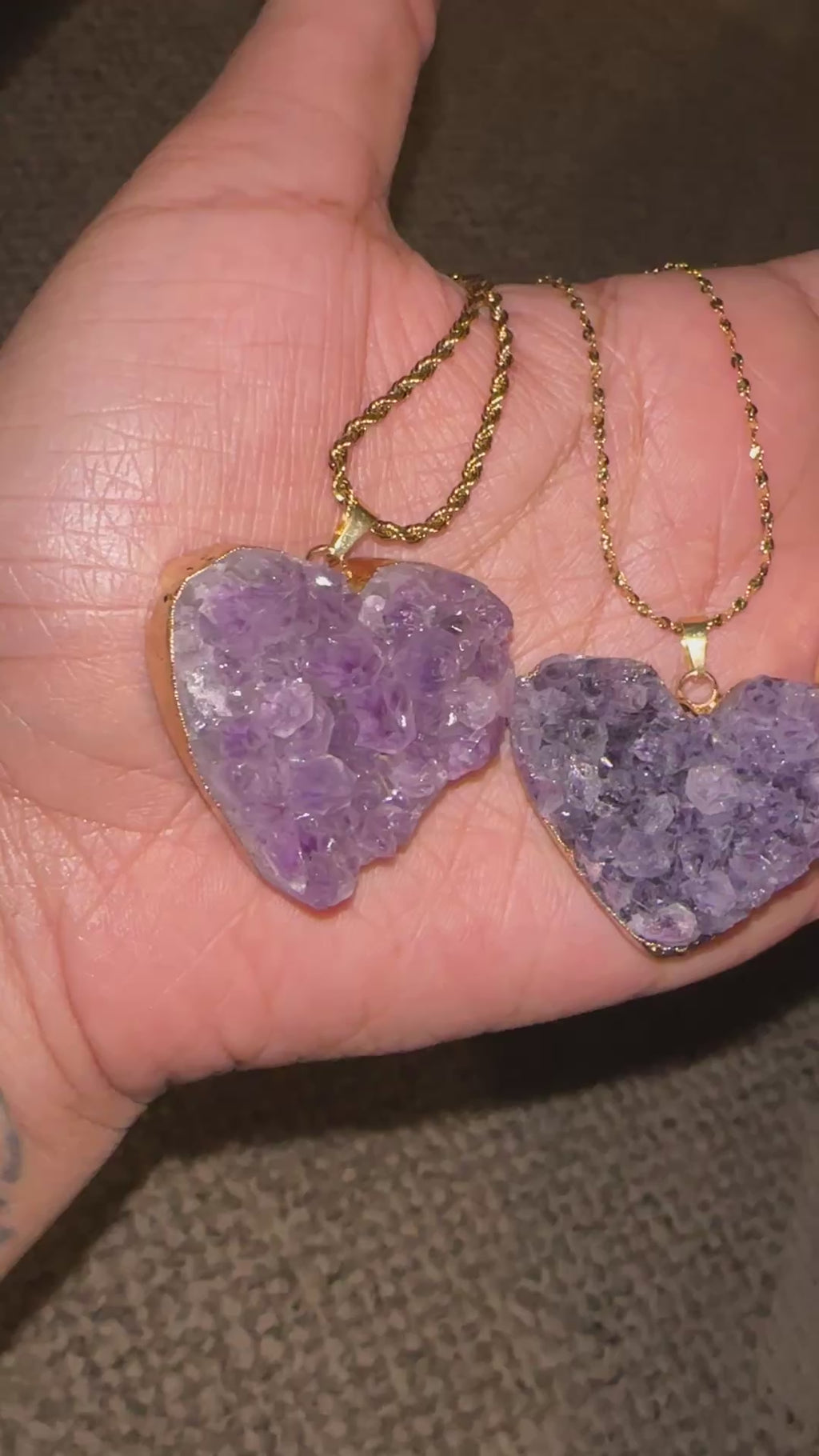 “Amethyst Heart” Necklace