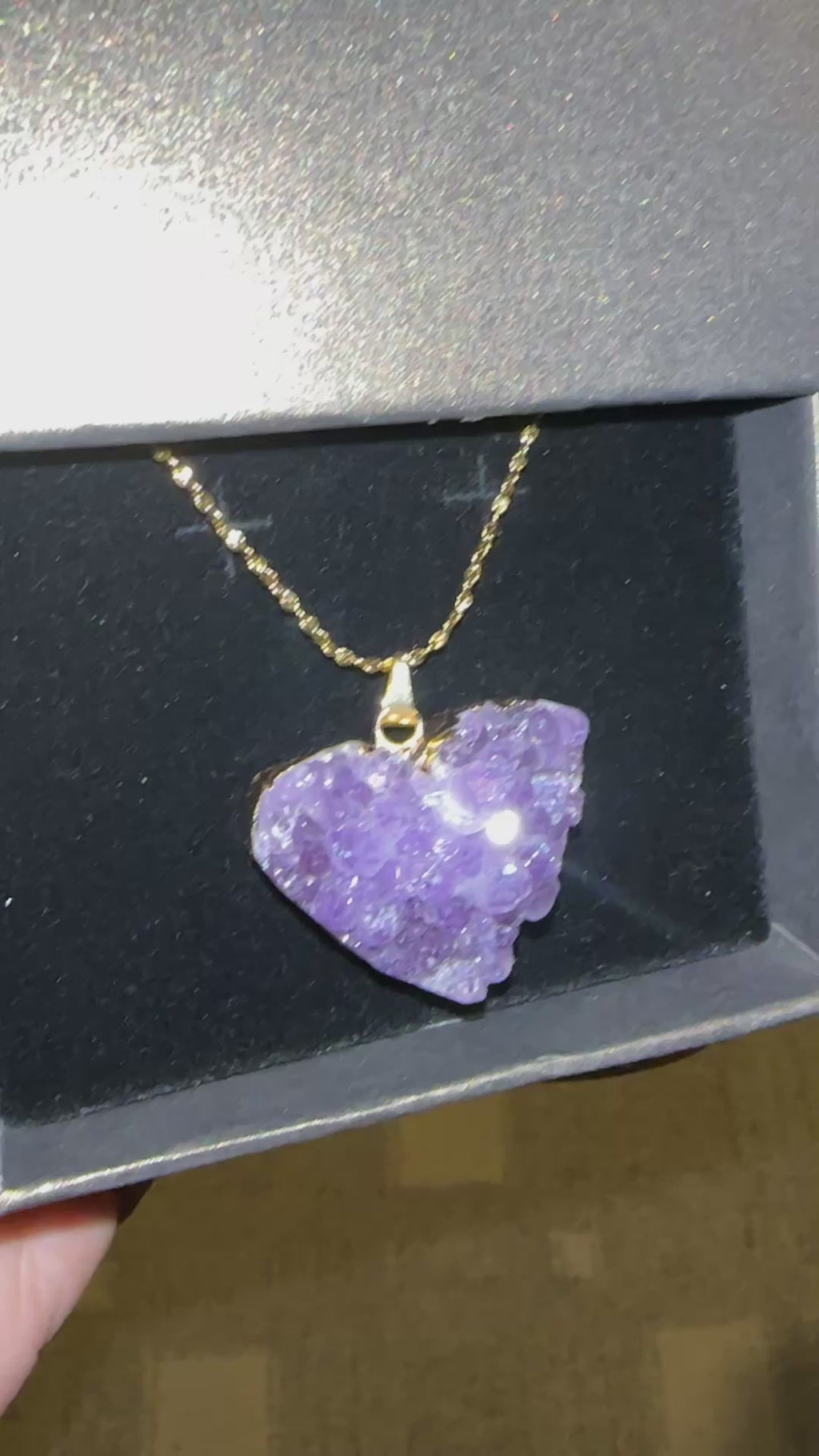 “Amethyst Heart” Necklace