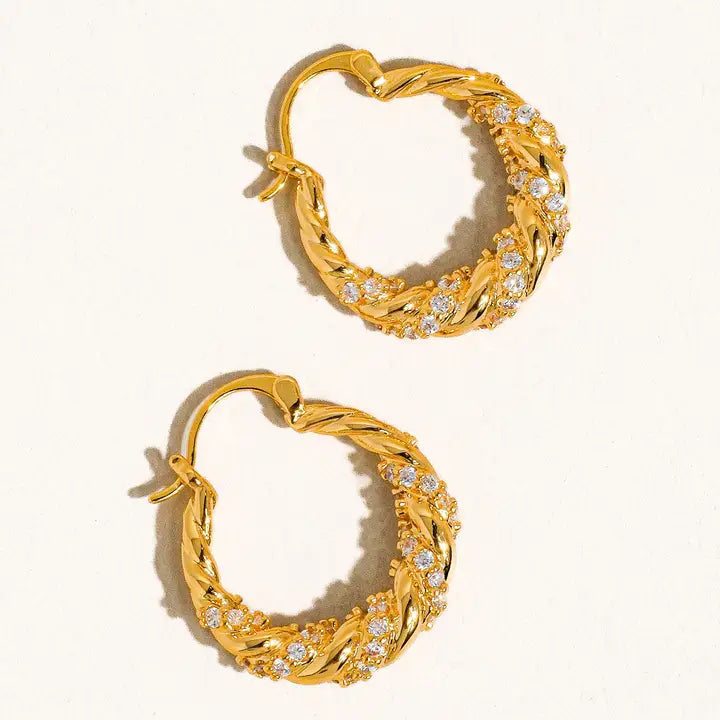" Got Me Twisted" Hoop Earrings
